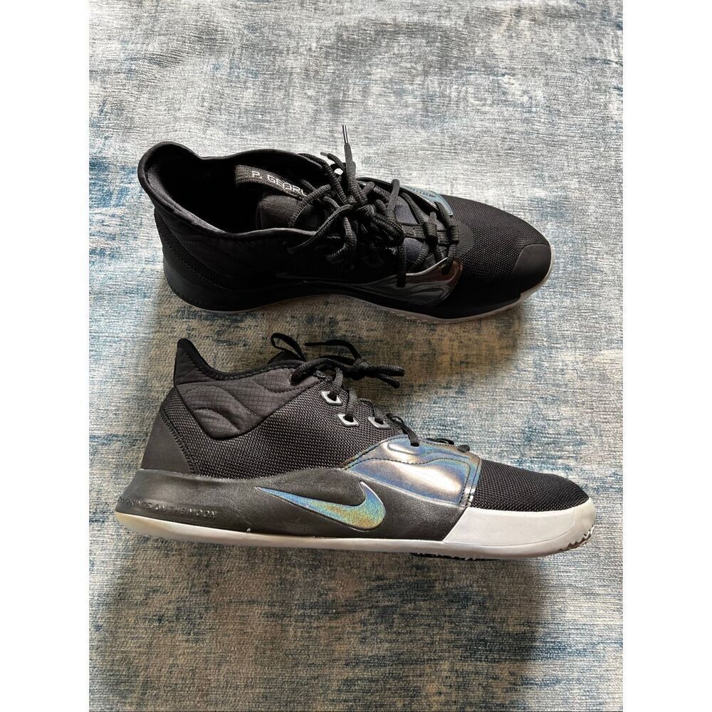 Nike Black Iridescent PG Paul George 3 Style: AO2607-003 Men's Size 14
